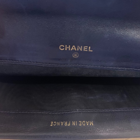 ♦️Chanel Double Flap Large CC Midnight Navy wallet - Picture 6 of 6
